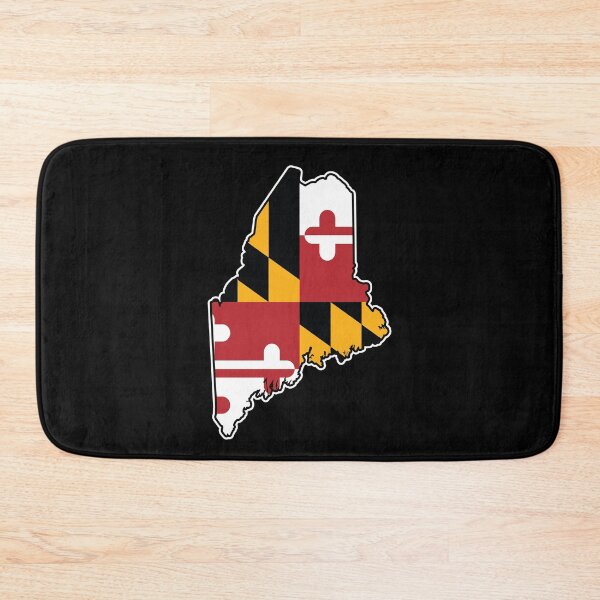 Item preview, Maryland Flag Maine Map designed and sold by MarylandStyle.