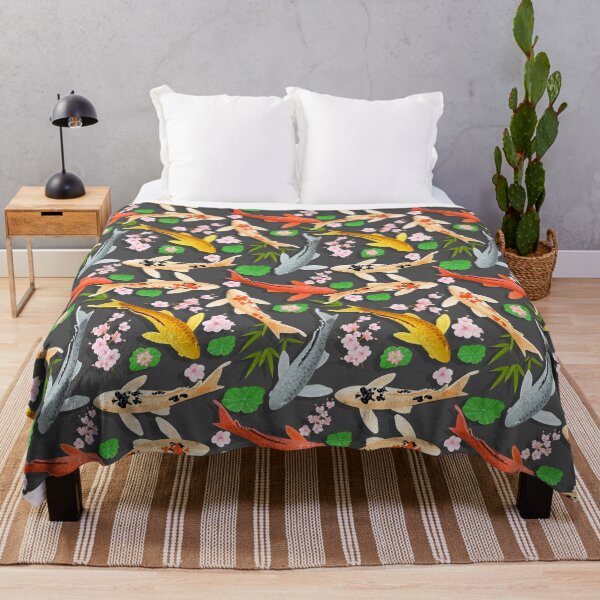 Item preview, koi fish yin yang with bamboo water background lotus flower designed and sold by My-Best-Life.