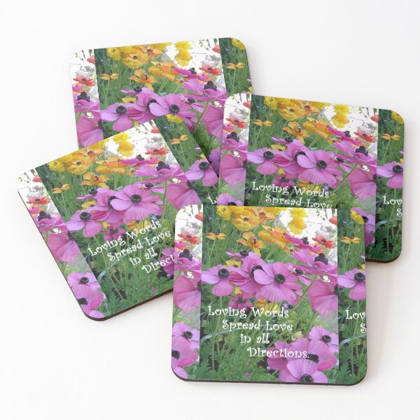 Item preview, Loving Words Speard Love In All Directions Floral - Inspirational Quote designed and sold by Sarah  Rajkotwala.