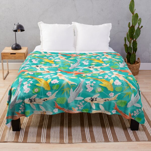Item preview, koi fish yin yang with bamboo water background lotus flower designed and sold by My-Best-Life.
