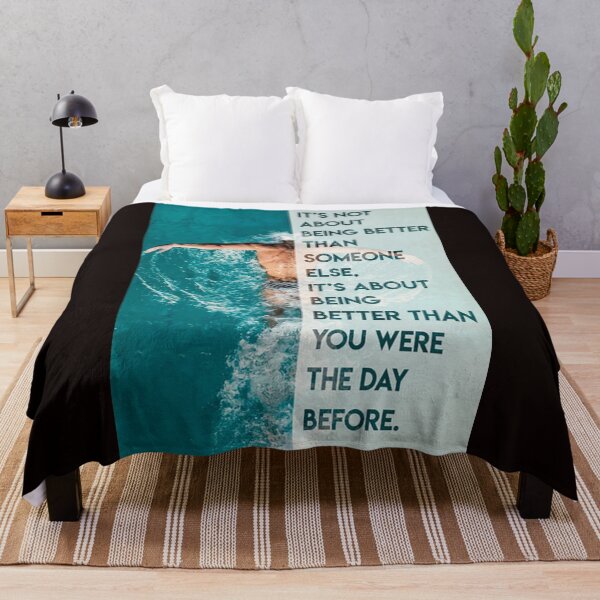 Item preview, Man Swimming It's not about being better than someone else it's about being better than you were the designed and sold by Cisnerosf97.