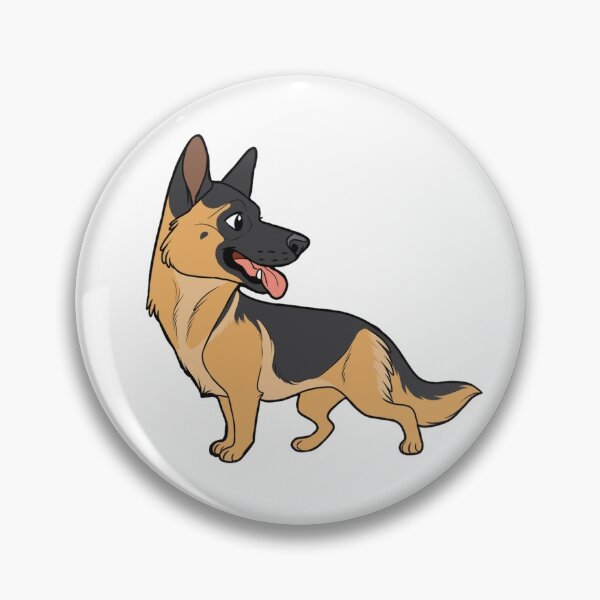 Item preview, GERMAN SHEPHERD (tan saddle) - chibi designed and sold by mexicanine.