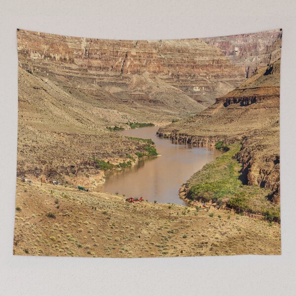 Item preview, The Red Helicopter - Colorado River - Grand Canyon designed and sold by Yannik Hay.