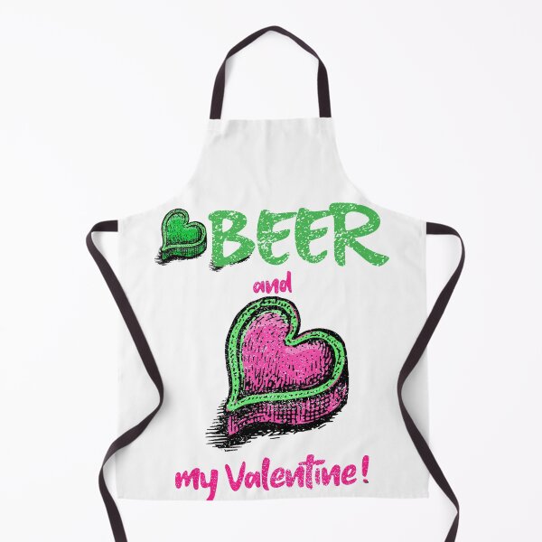 Item preview, Beer and love hearts in green and pink designed and sold by vibeno1.