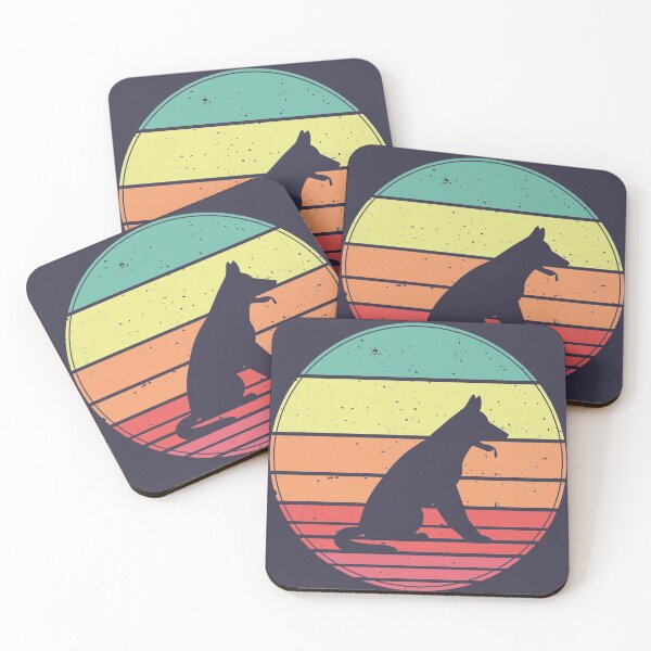 Item preview, German Shepherd Vintage Retro Sunset designed and sold by faudeltn.