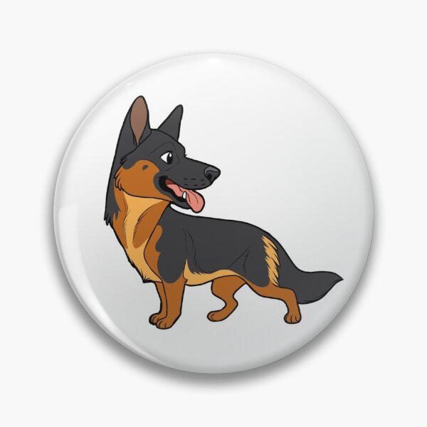 Item preview, GERMAN SHEPHERD (red blanket) - chibi designed and sold by mexicanine.