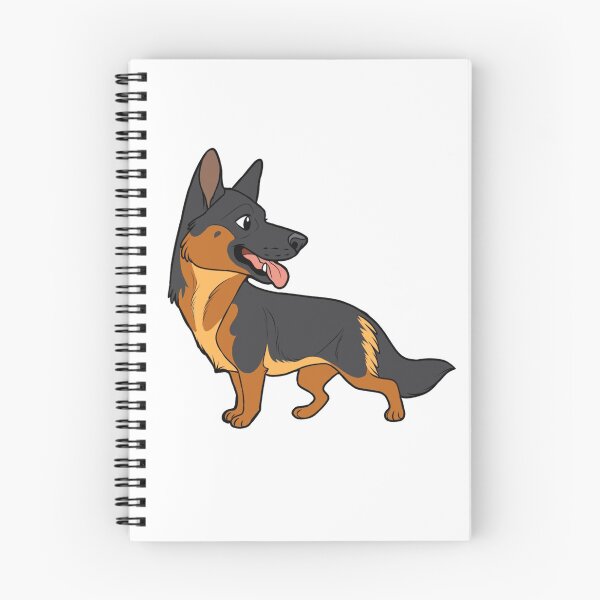 Item preview, GERMAN SHEPHERD (red blanket) - chibi designed and sold by mexicanine.