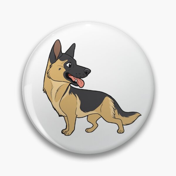 Item preview, GERMAN SHEPHERD (cream saddle) - chibi designed and sold by mexicanine.