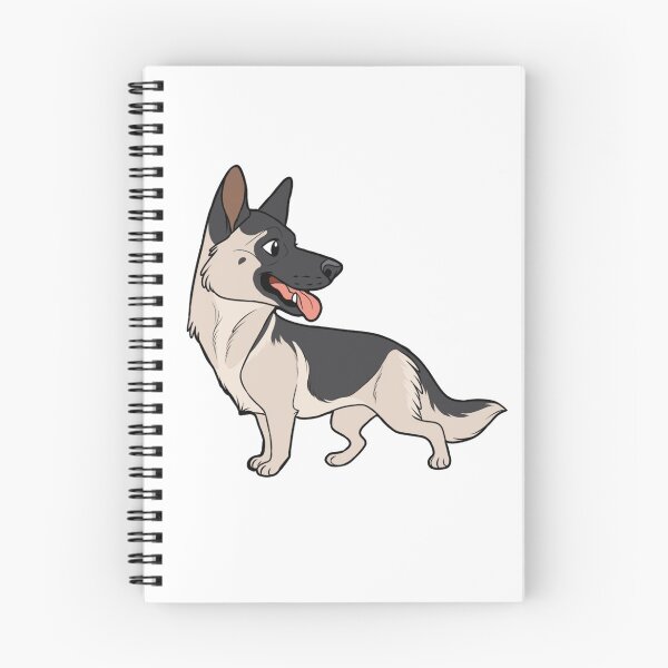 Item preview, GERMAN SHEPHERD (silver saddle) - chibi designed and sold by mexicanine.