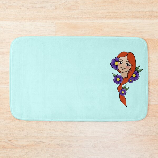 Item preview, Red Head with Braid and Flowers designed and sold by 10pmCreations.