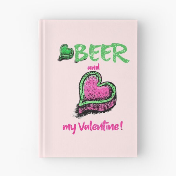 Item preview, Beer and love hearts in green and pink designed and sold by vibeno1.