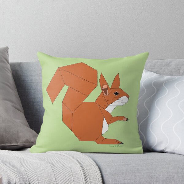 Item preview, Geometric Red Squirrel without background designed and sold by Caseymakesart.