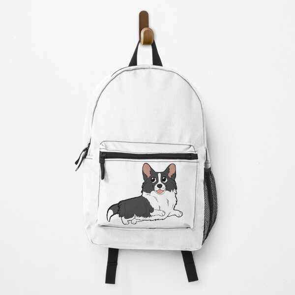 Item preview, CARDIGAN CORGI (black) - chibi designed and sold by mexicanine.