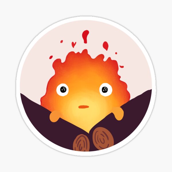 Cute fire demon Sticker