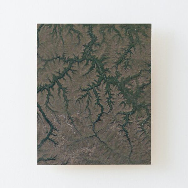 The Putorana Plateau is a high-lying plateau crossed by mountain ranges at the northwestern edge of the Central Siberian Plateau Wood Mounted Print