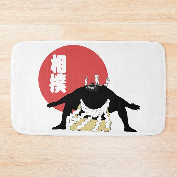 Item preview, Yokozuna sumo wrestler with rising sun and kanji. (White) designed and sold by Vectorial.