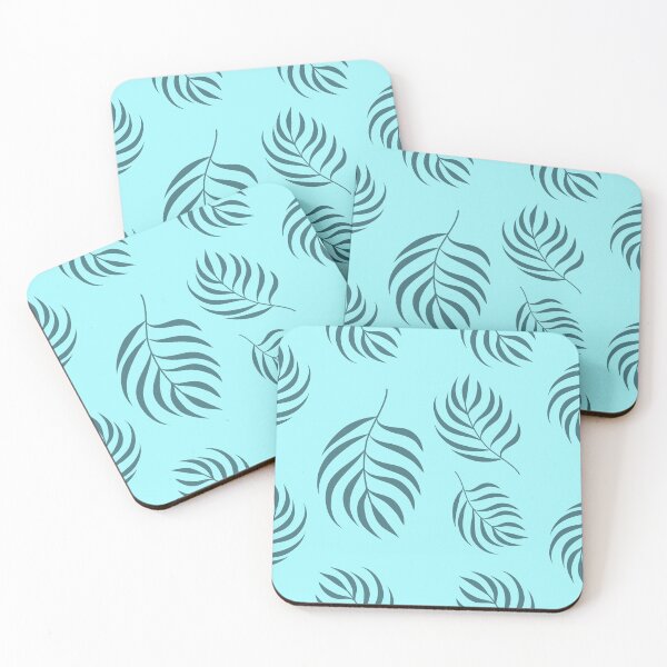 Item preview, Green and Turquoise Acera Palm Leaves Pattern designed and sold by zenygirl.
