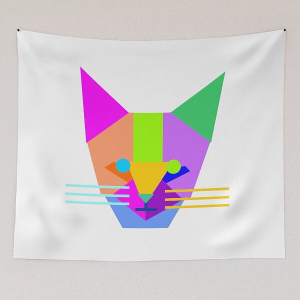 Item preview, Cat Geometric Wpap Style designed and sold by ahmadnusyirwan.