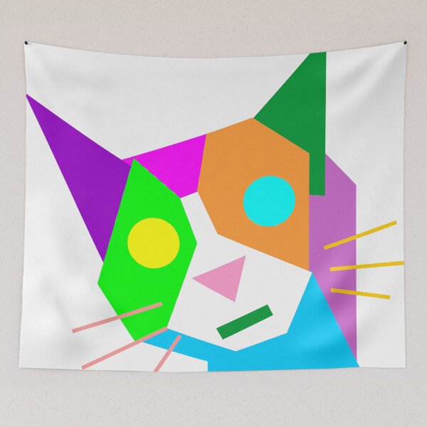 Item preview, Cat Geometric Wpap Style designed and sold by ahmadnusyirwan.