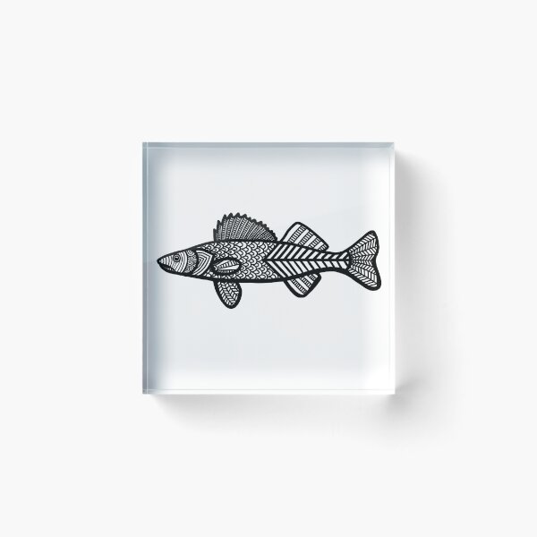 Item preview, Walleye Zentangle designed and sold by ClaresColoring.