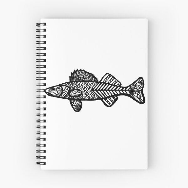 Item preview, Walleye Zentangle designed and sold by ClaresColoring.