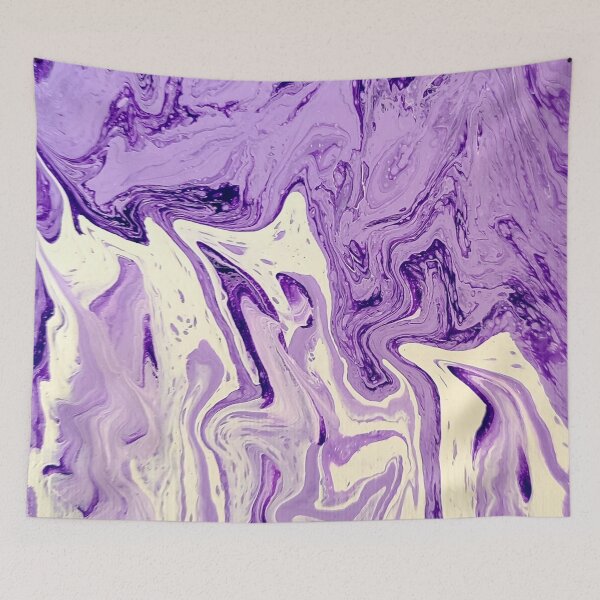 Item preview, Purple and cream pour designed and sold by Kim-Pratt.