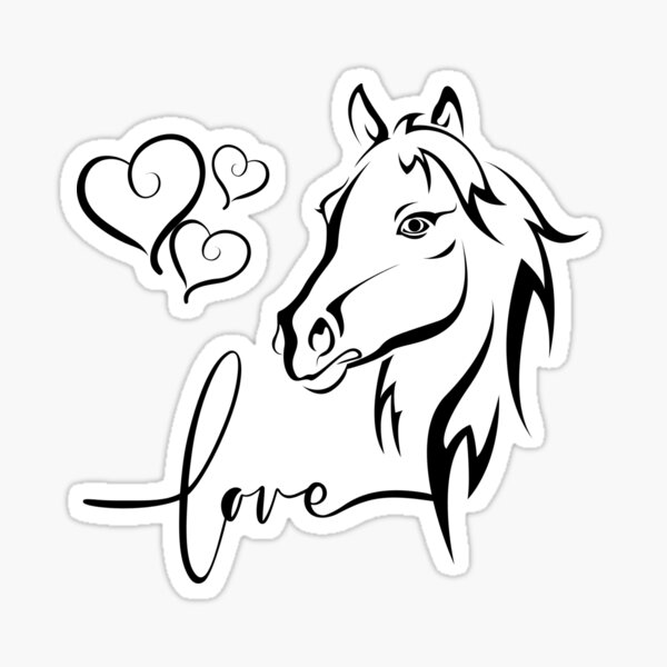 Item preview, Horse heart love gift designed and sold by Helena Reichel.