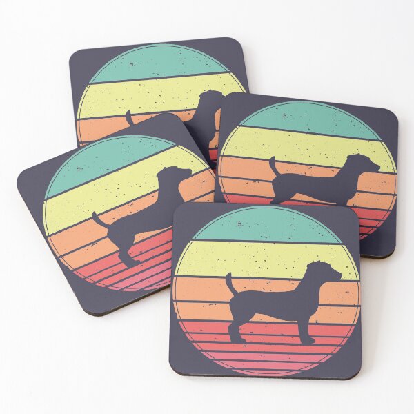 Item preview, Jack Russel Vintage Retro Sunset designed and sold by faudeltn.