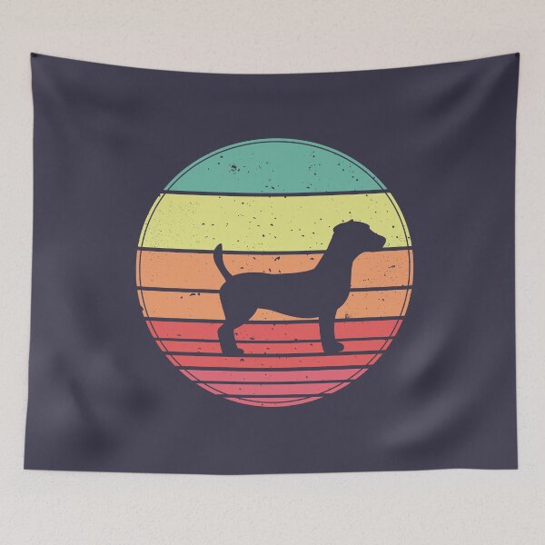 Item preview, Jack Russel Vintage Retro Sunset designed and sold by faudeltn.