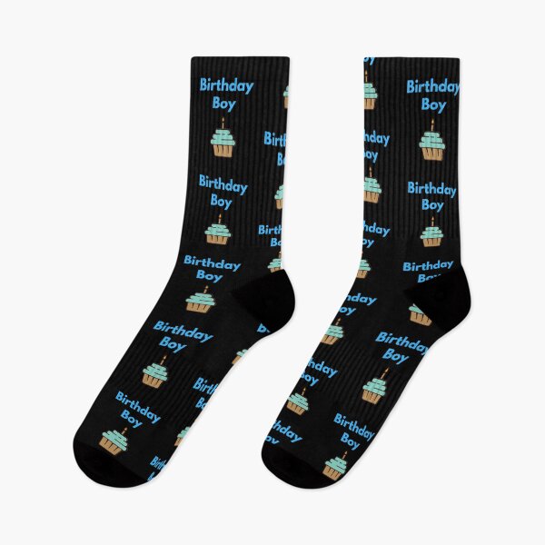 Item preview, Birthday Boy Blue Cupcake, blue text designed and sold by JRice66.