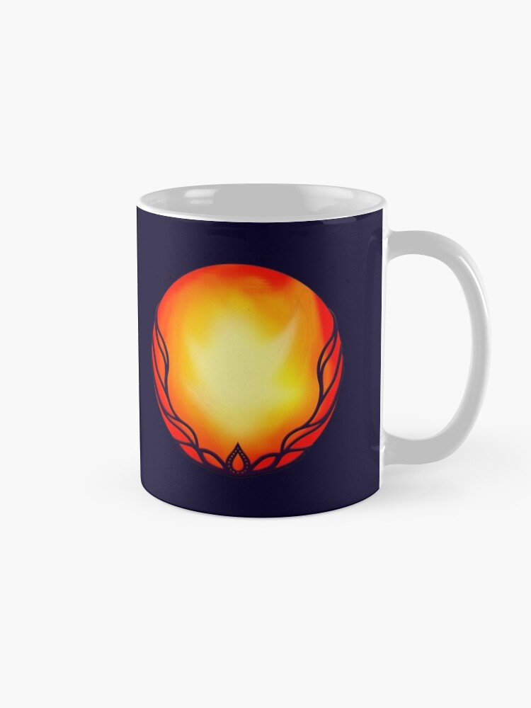 Thumbnail 5 of 6, Coffee Mug, Cradled Globes 2 - World of Fire designed and sold by StephOBrien.