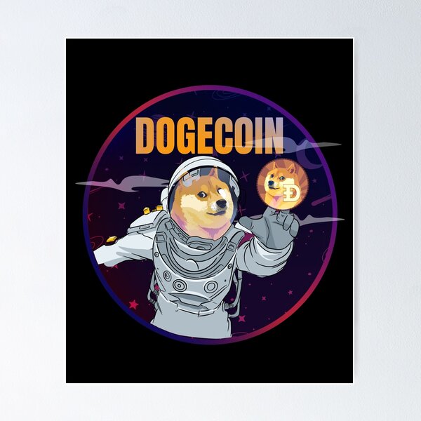 Artikel-Vorschau von Dogecoin DOGE Astronaut, designt und verkauft von Bitcoin-Fashion.