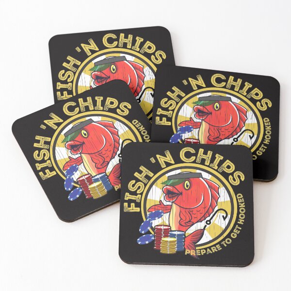 Item preview, Fish 'n Chips - Funny Fish Gambling designed and sold by The Masked Designer.