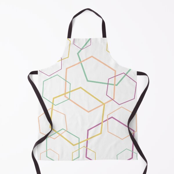 Item preview, Hexagon Multi Colour Graphic Print  designed and sold by LittleIconShop.