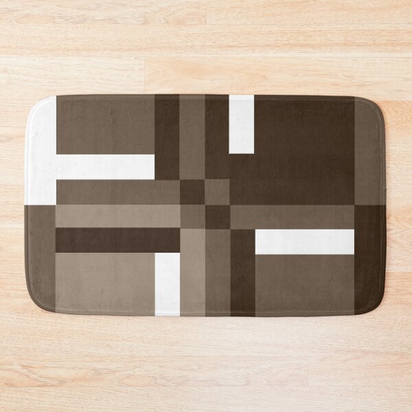 Artikelvorschau, Sepia Color Block Geometric Abstract 01 entworfen und verkauft von vortexatelier.