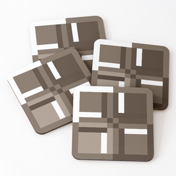 Artikelvorschau, Sepia Color Block Geometric Abstract 01 entworfen und verkauft von vortexatelier.