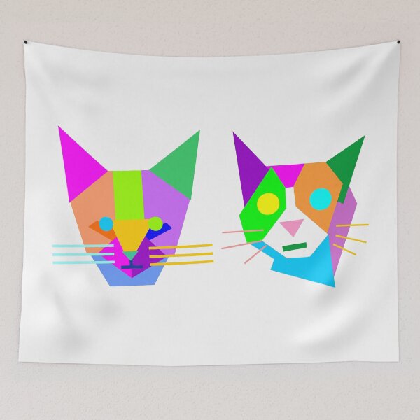 Item preview, Cats Geometric Wpap Style designed and sold by ahmadnusyirwan.