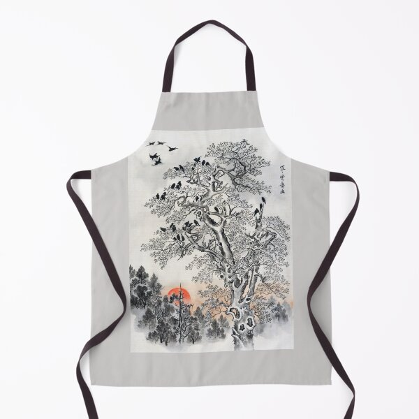 Item preview, Flock of Crows at Dawn (Restored Japanese Artwork) designed and sold by PromoteProgress.
