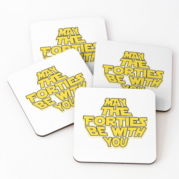 Item preview, May the Forties Be With You Funny 40th Birthday Gift T Shirt T-Shirt designed and sold by TheFlipRepublic.