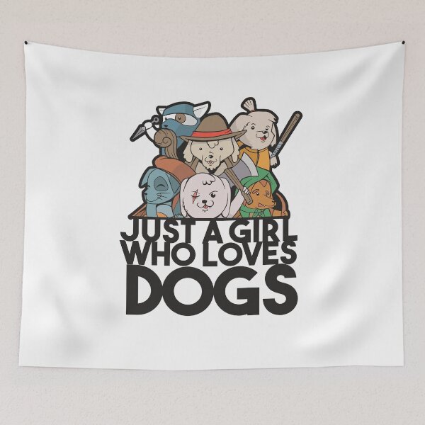 Item preview, Just a girl who loves Dogs - Funny Puppy T-Shirt designed and sold by TheFlipRepublic.