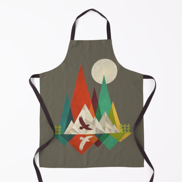 Item preview, Bald Eagle in the Mountains on a Full Moon / Sun - Vector Artwork designed and sold by solrevolver.