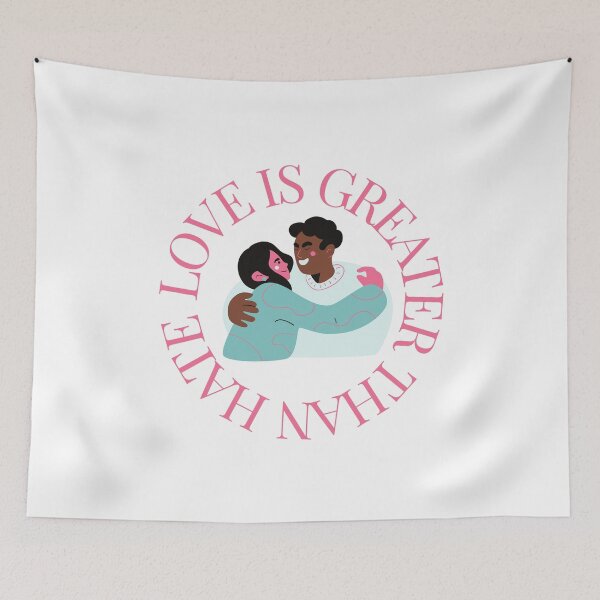 Item preview, LOVE IS GREATER THAN HATE Design designed and sold by LevelUpMerch.