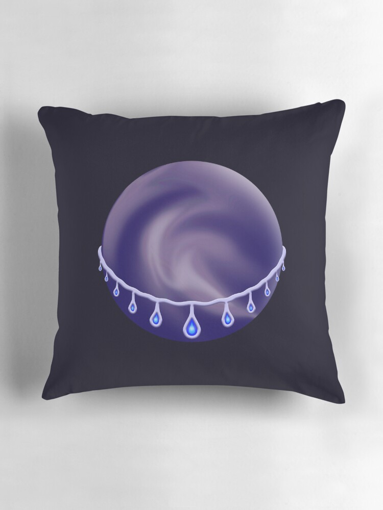 Thumbnail 3 of 4, Pillow, Cradled Globes 3 - Sea of Tears designed and sold by StephOBrien.