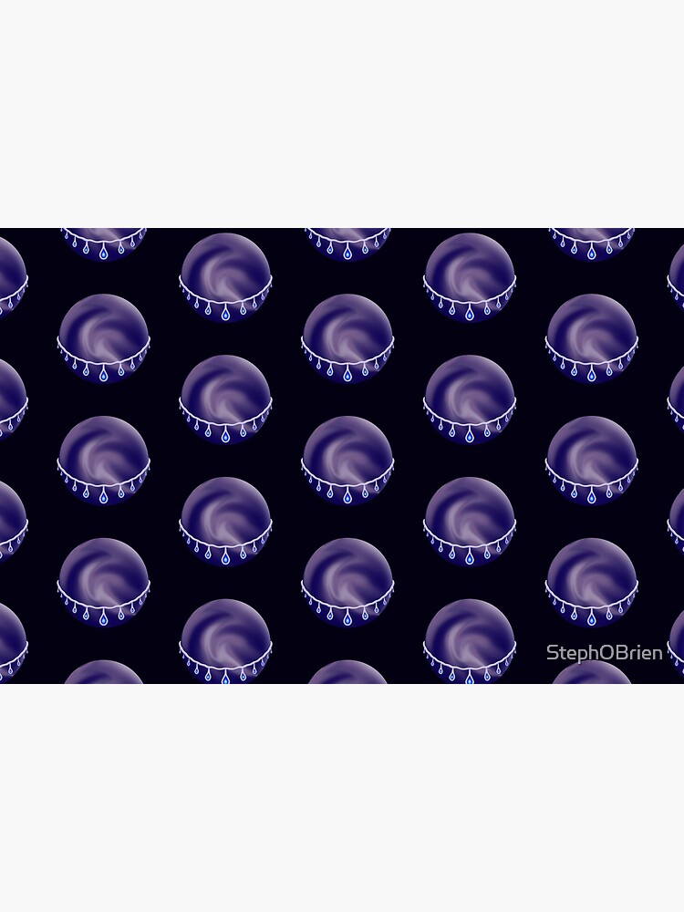 Thumbnail 6 of 6, Bath Mat, Cradled Globes 3 - Sea of Tears designed and sold by StephOBrien.
