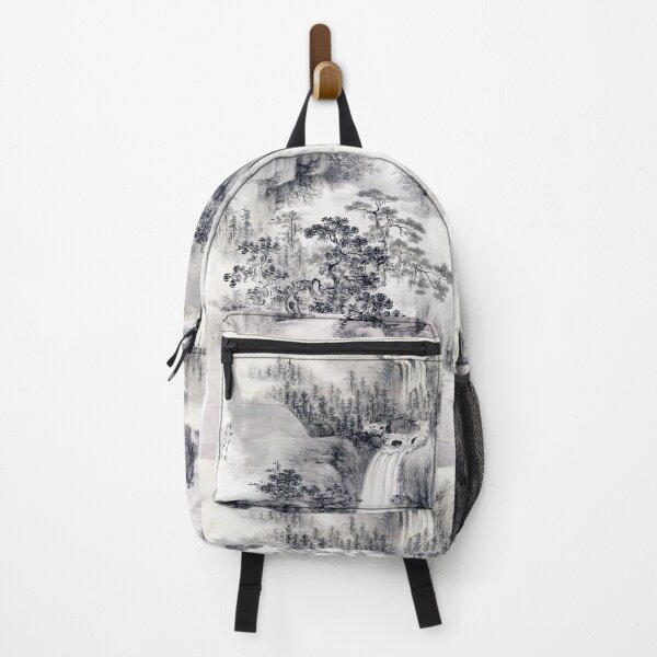 Item preview, Landscape with Waterfall (Restored Japanese Artwork) designed and sold by PromoteProgress.