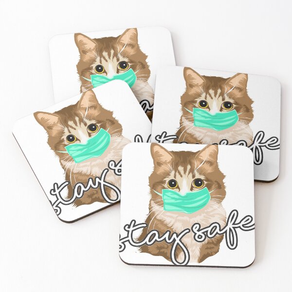Item preview, Stay Safe- Cat Puns designed and sold by shivani21061993.