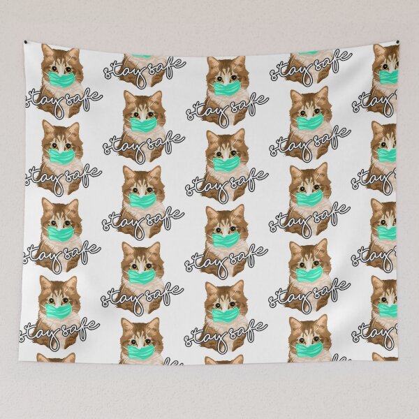 Item preview, Stay Safe- Cat Puns designed and sold by shivani21061993.