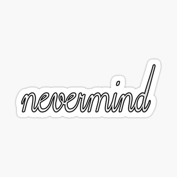 Nirvana Nevermind 4 Wide Vinyl Sticker - BOGO