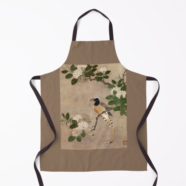 Item preview, Magpie on Viburnum Branch (Restored Japanese Artwork) designed and sold by PromoteProgress.