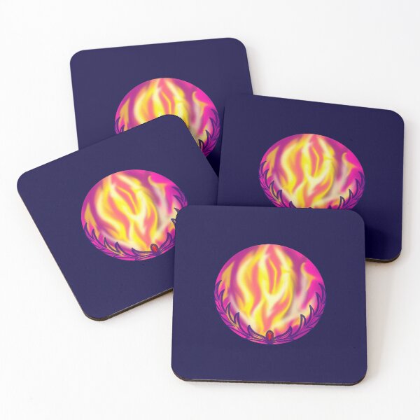 Item preview, Cradled Globes 4 - Magenta Flame designed and sold by StephOBrien.